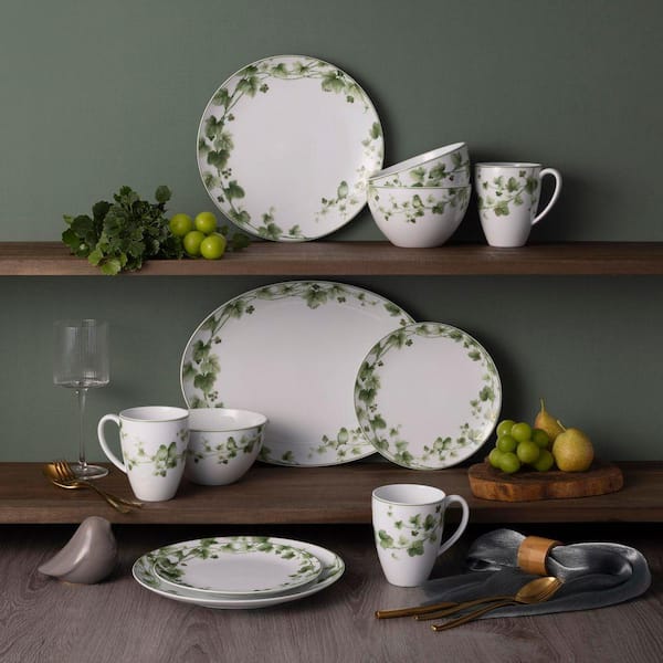 Noritake Noritake Ivy Whisper 10.5 in. Porcelain (Green) Dinner