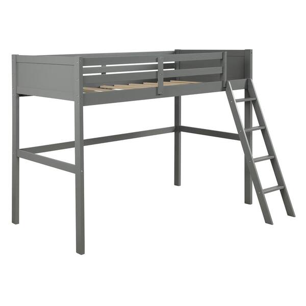 Generator sjaal Bezighouden Angel Sar Gray Wood Twin Over Full Bunk Bed with Storage Cabinet, Loft Bed  and Separable Platform Bed SQW0116AAE - The Home Depot