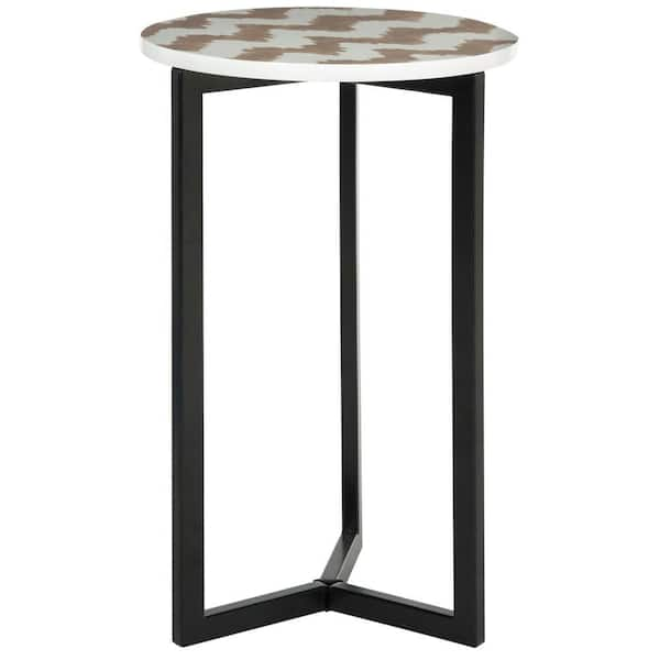 SAFAVIEH Zaira Gray/White End Table