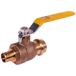 3/4 in. Press x PEX B Brass Ball Valve in. Press x PEX B Brass Ball Valve (Pack of 5)