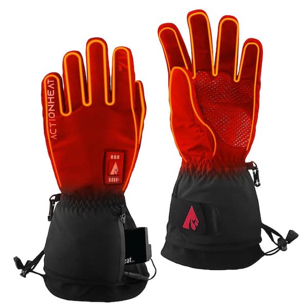 ACTIONHEAT Men's Small Black 7-Volt Battery Heated Everyday Glove