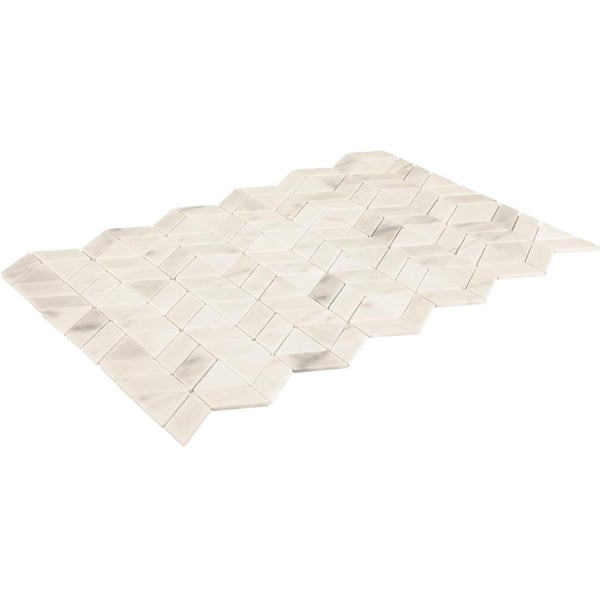 Daltile Xpress Mosaix Peel 'N Stick Frost White 18 in. x 12