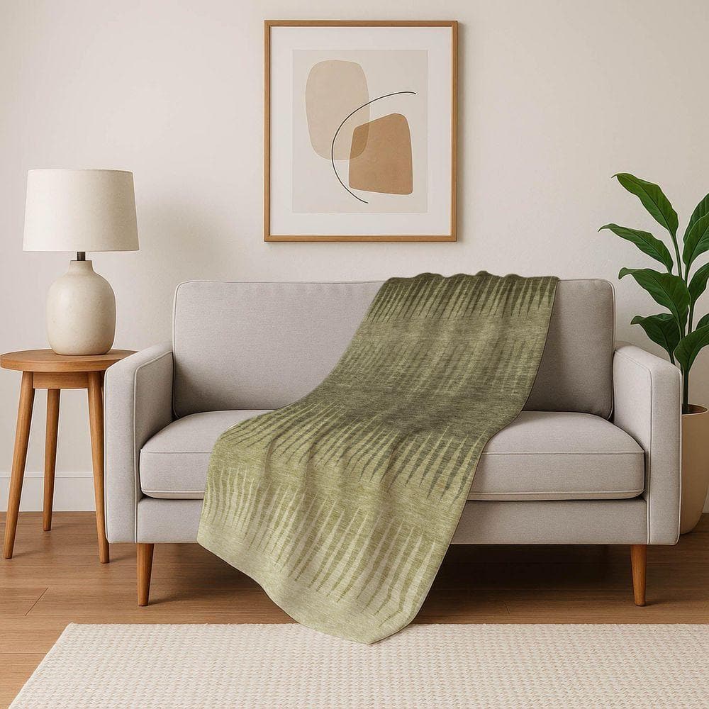 Addison Rugs Premium Machine Washable ASB886 Green 50 in. x 70 in
