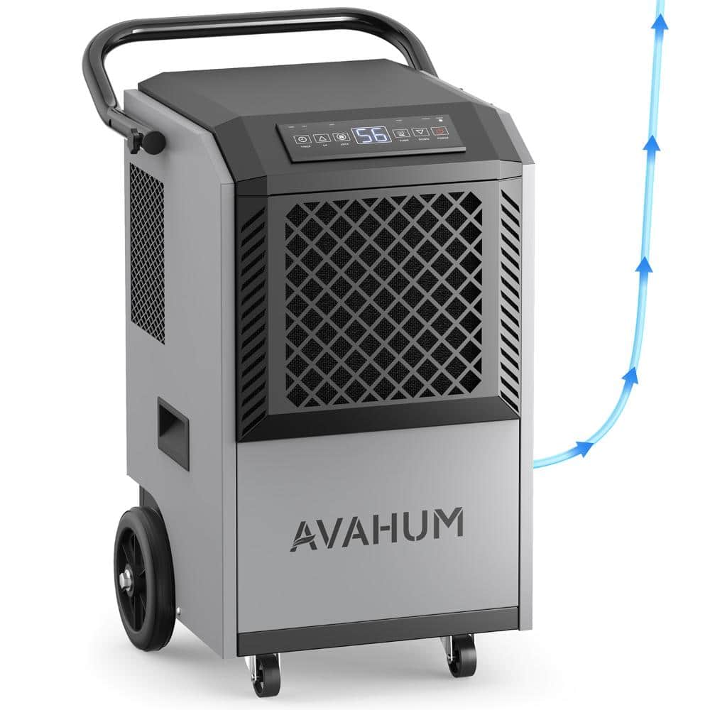 160 pt. 7500 sq.ft Commercial Dehumidifier in Gray with Pump, Drain Hose, Timer, Auto Defrost, for Warehouse price history on PriceWatchPro