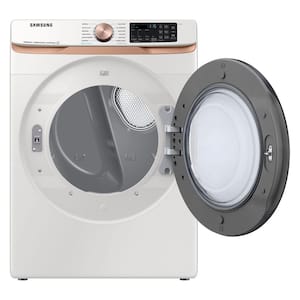 7.5 cu. ft. Smart Gas Dryer in Ivory Beige with Steam Sanitize+ and Sensor Dry