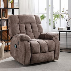 Taupe Electric Lift Recliner with Hyperthermia and Massage