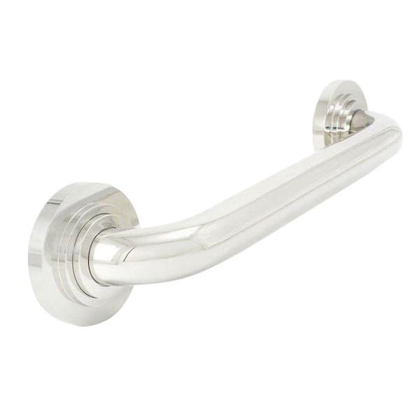 WingIts Platinum Designer Series 12 in. x 1.25 in. Grab Bar Halo in Polished Stainless Steel (15 in. Overall Length)