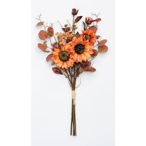 22 in. Sunflowers and Fall Leaves Bouquet