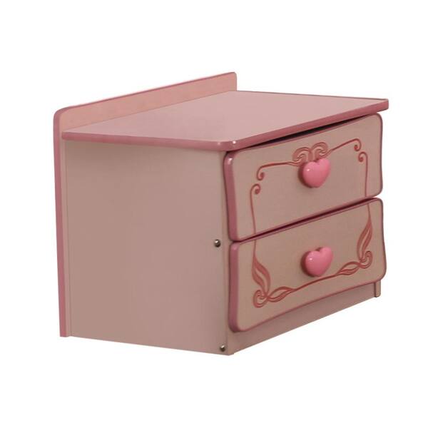 Passion Furniture Louis Philippe 3-drawer Pink Nightstand (29 In. H X 16  In. W X 21 In. D) : Target