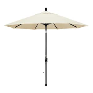 9 ft. Aluminum Push Tilt Patio Umbrella in Canvas Pacifica