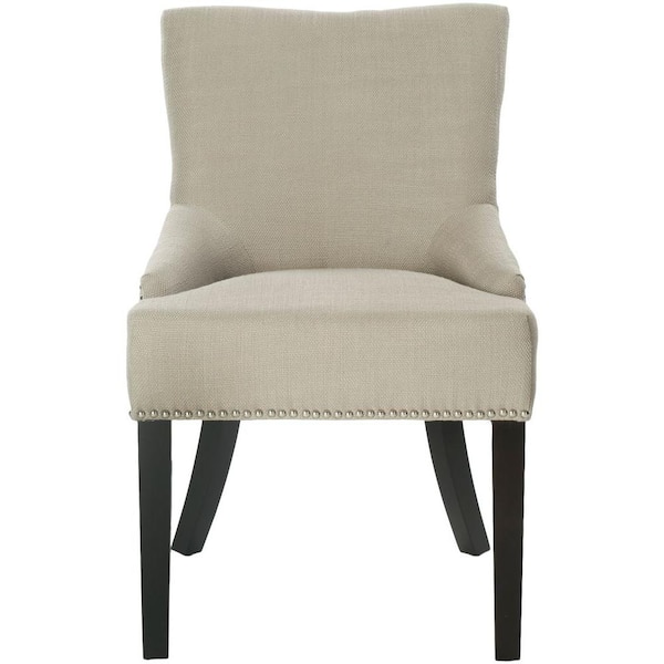 SAFAVIEH Lotus Light Gold/Dark Brown Side Chair (Set of 2)