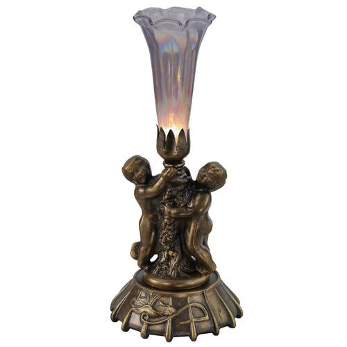 Pond Lily 12 Mahogany Bronze Novelty Victorian Twin Cherub