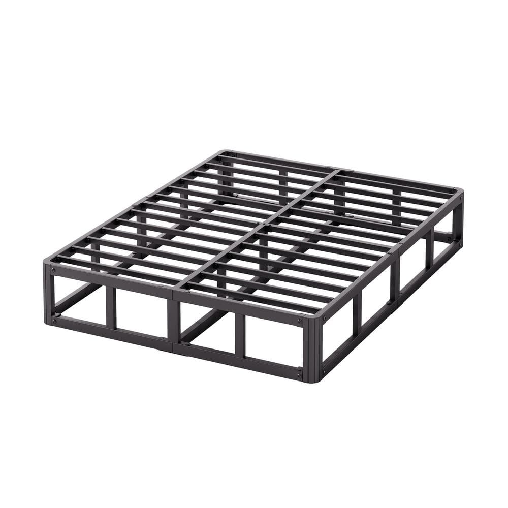 Comasach 10 in. Full Metal Box Spring with Fabric Cover Set, High ...