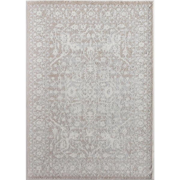 Lennox Vanilla Beige 8 ft. x 10 ft. Area Rug