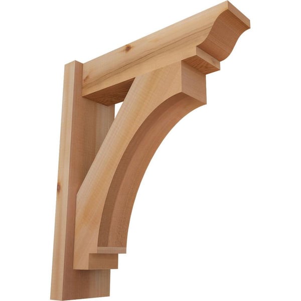 Ekena Millwork 6 in. x 22 in. x 18 in. Western Red Cedar Imperial Traditional Smooth Outlooker