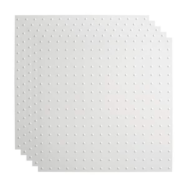 Fasade Minidome 2 ft. x 2 ft. Gloss White Lay-In Vinyl Ceiling Tile (20 sq. ft.)