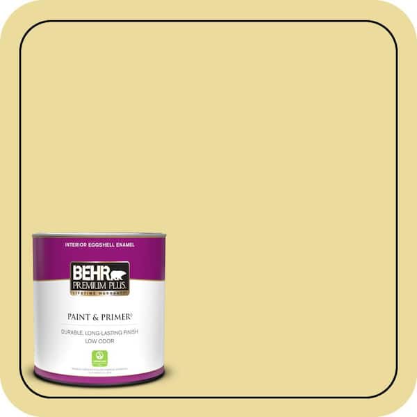 BEHR PREMIUM PLUS 1 qt. #P330-3A Flourish Eggshell Enamel Low Odor Interior Paint & Primer