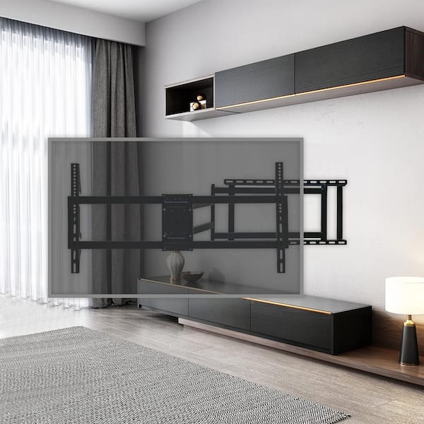 TV Rack Universal Wall Mount for 40-120 in. TVs, Full Motion TV Mounts with Rotation and Tilt Functions, Load 155 lb.