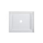 Voltaire 42 in. x 36 in. Acrylic Single-Threshold Center Drain Shower Base in White