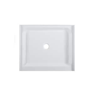 Voltaire 42 in. x 36 in. Acrylic Single-Threshold Center Drain Shower Base in White