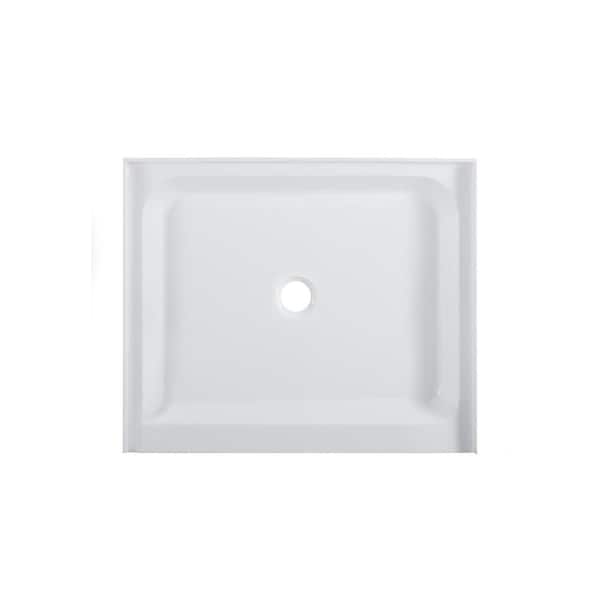 Swiss Madison Voltaire 42 in. x 36 in. Acrylic Single-Threshold Center Drain Shower Base in White