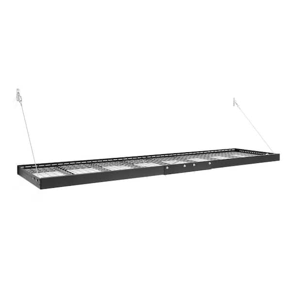 Pro Series 2ft. X 8ft. Wall Mounted Steel Shelf 2.0 in Black