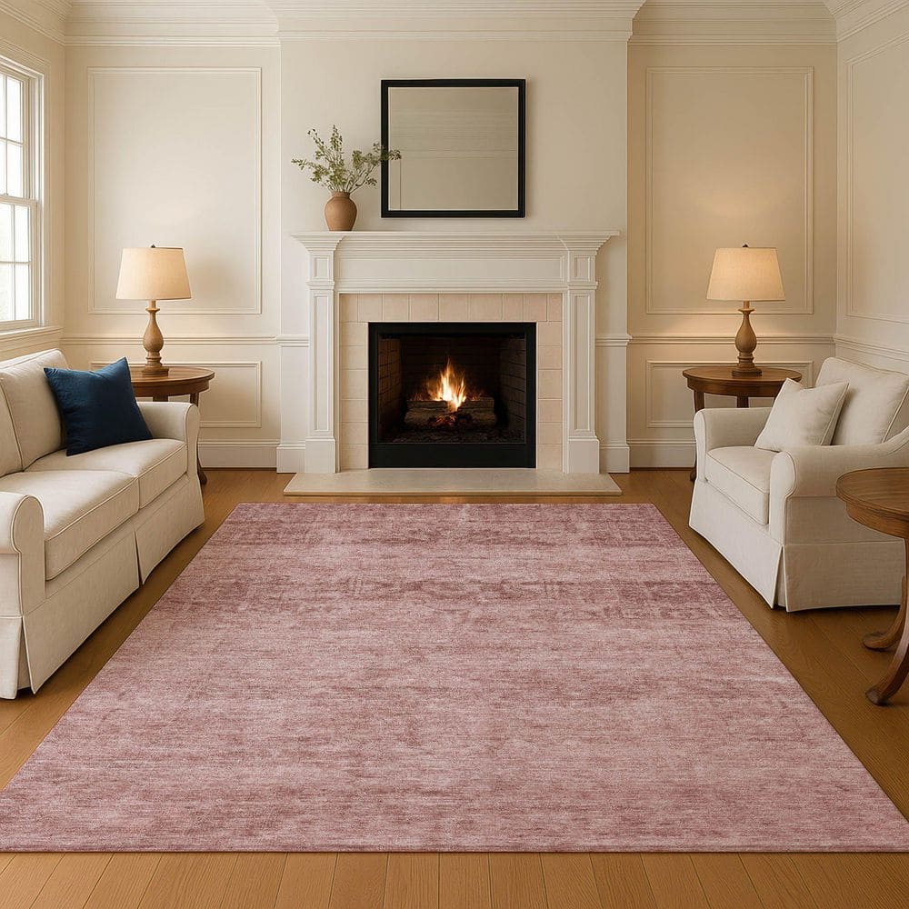 Mayfield Premium Machine Washable Abstract AMF1647 Blush 10 ft. x 14 ft. Area Rug price history on PriceWatchPro