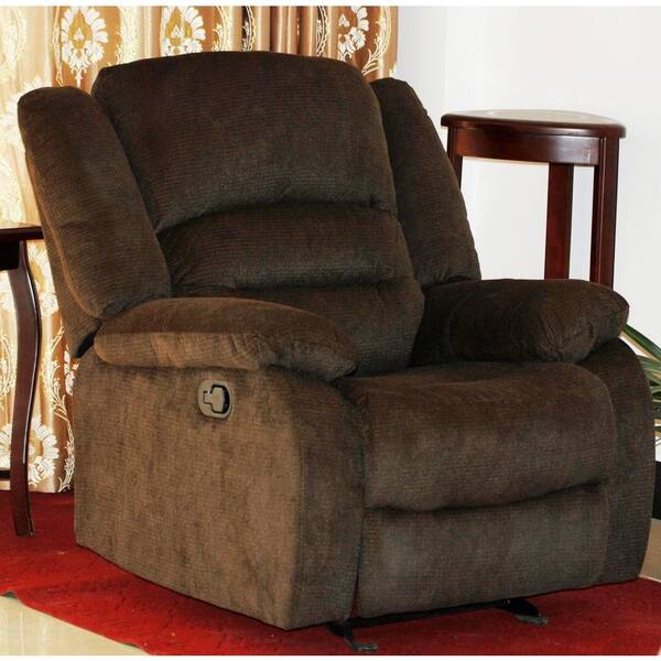 Unbranded Chocolate Nadia Contemporary Microfiber Recliner Chair