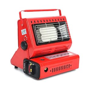 High Temperature Resistant Steel Plate Multi-Functional Outdoor Camping Stove Heater in Red
