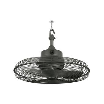 Calthorpe 20 in. Indoor/Outdoor Wet Rated Portable Natural Iron Ceiling Fan