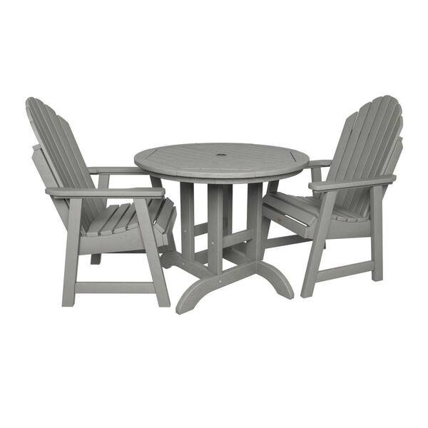 Highwood Hamilton 3Pieces Round Dining Set ADDNA36HGR The Home Depot