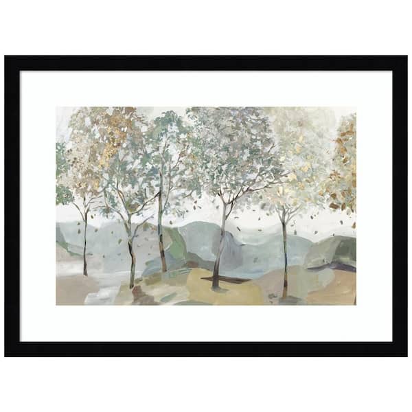 Amanti Art "Breezy Landscape Trees I" by Allison Pearce 1-Piece Wood Framed Giclee Nature Art Print 16 in. x 21 in.