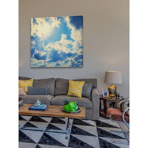 18 in. H x 18 in. W "Clouds" by Jen Lee Printed Canvas Wall Art