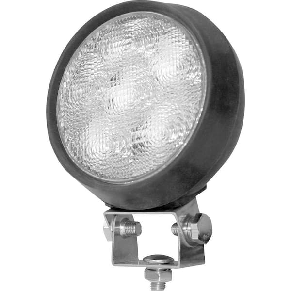 BUYERS PRODUCTS 5 in. Wide Truck Car Utility Off Road Vehicle Mounted Rubber Sealed Flood Work Light, Clear