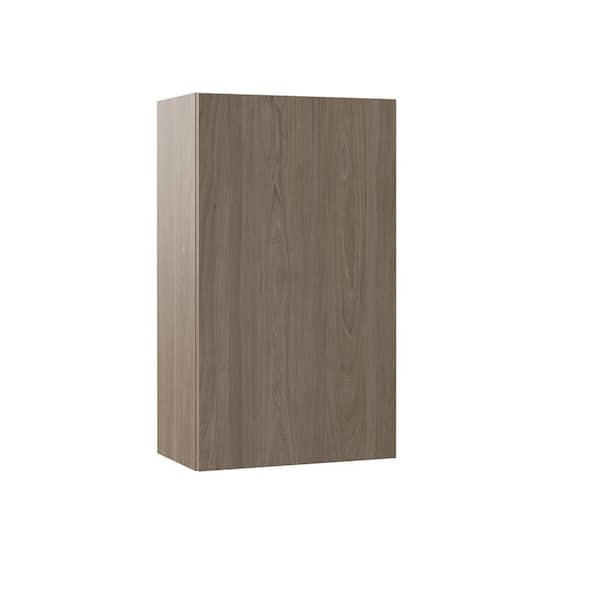 Hampton Bay Designer Series Edgeley Assembled 21x36x12 in. Wall Kitchen Cabinet in Driftwood