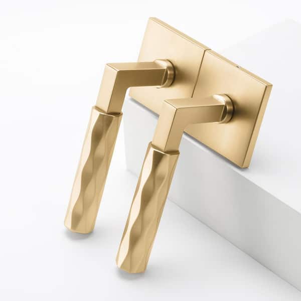 McBowery Hailey Champagne Gold Modern Double Dummy Interior Door