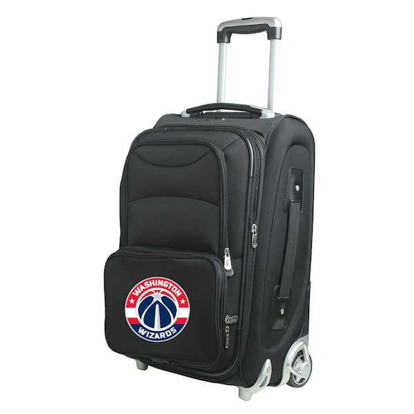 Denco NBA Washington Wizards 21 in. Black Carry-On Rolling Softside Suitcase