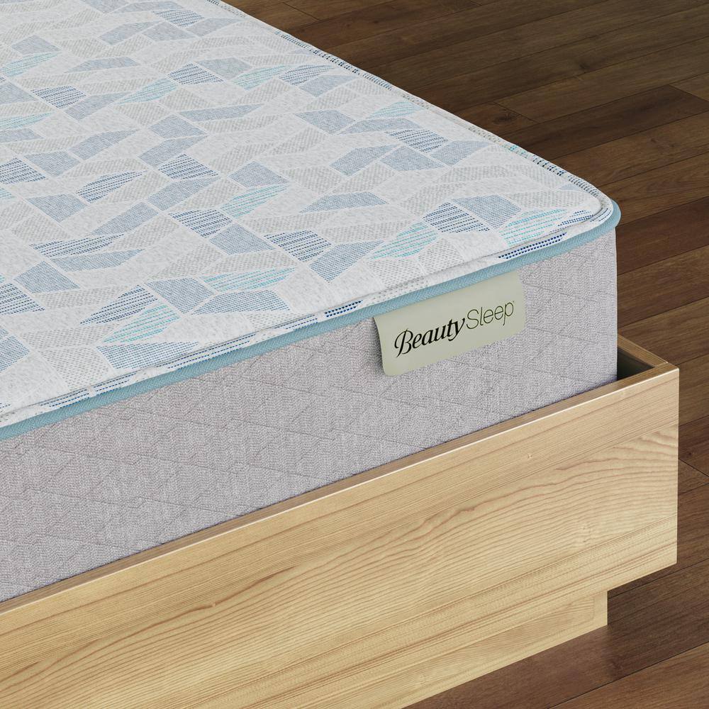Queen Plush Gray Hybrid Mattress Set with Gel Memory Foam