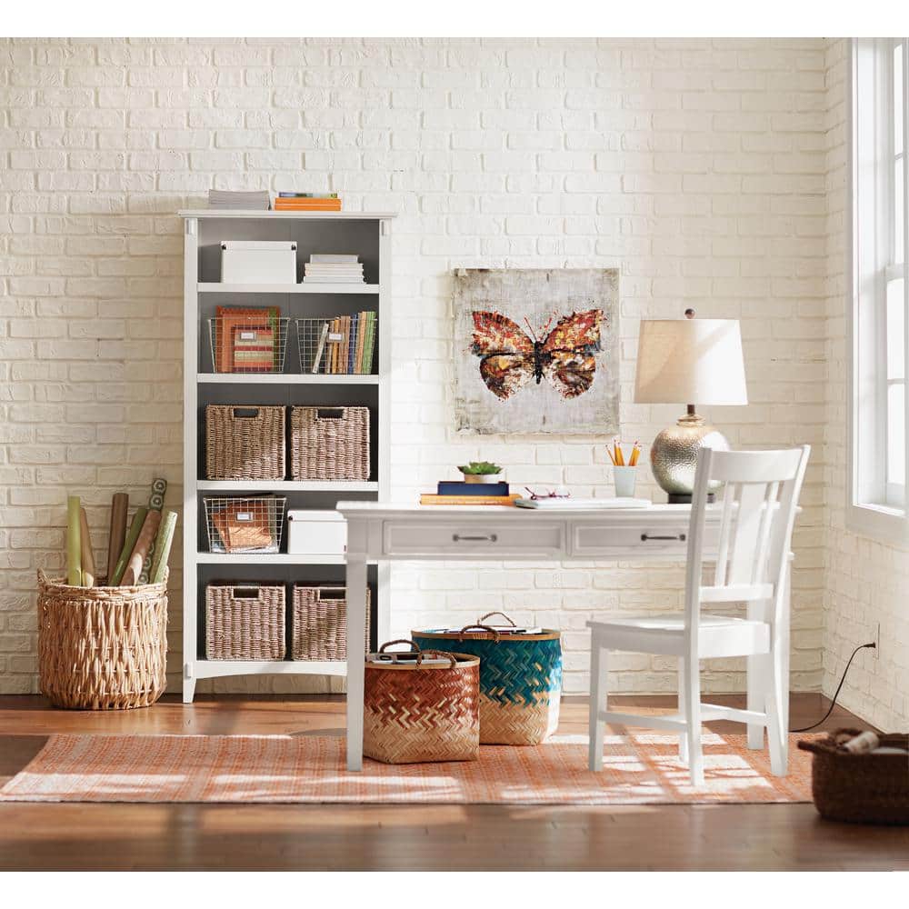 Tall Round Wicker Storage Basket with Contemporary Weave - 25" x 19"