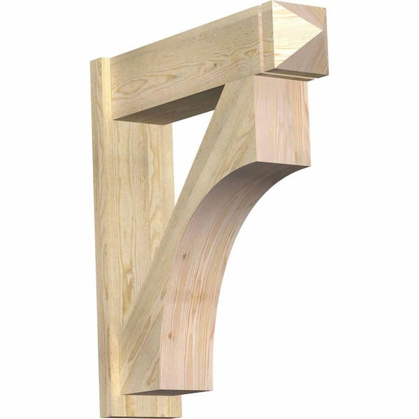Ekena Millwork 8 in. x 34 in. x 30 in. Douglas Fir Westlake Arts and Crafts Rough Sawn Outlooker