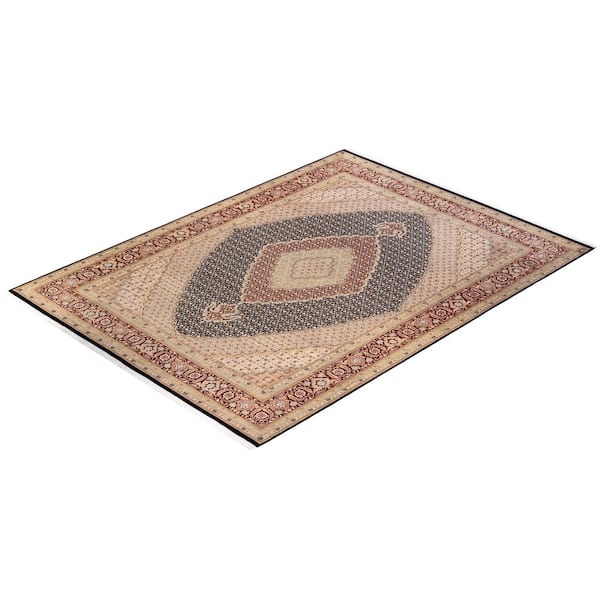 Mogul Traditional Blue 9 ft. 2 in. x 12 ft. 5 in. Oriental Area Rug