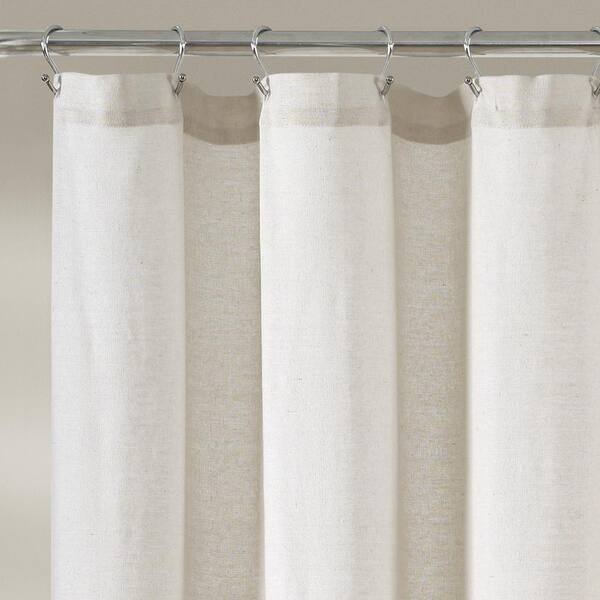 Lush Decor 72 In X Linen On, White Linen Shower Curtain