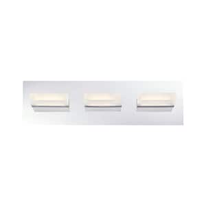 Olson Collection 3-Light Chrome LED Bath Bar Light