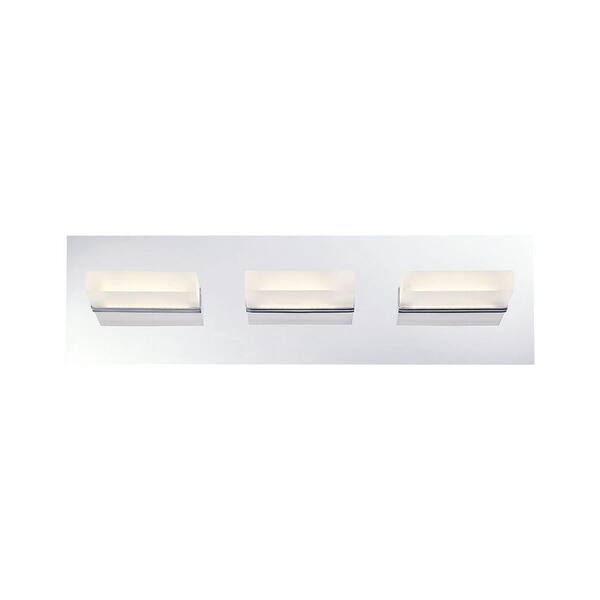 Eurofase Olson Collection 3-Light Chrome LED Bath Bar Light