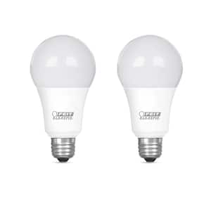 100-Watt Equivalent A19 Dimmable CEC Title 20/24 ENERGY STAR 90 CRI E26 Medium LED Light Bulb Bright White 3000K(2-Pack)