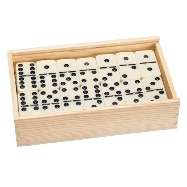Trademark Games 55-Double 9-Dominoes with Wood Case