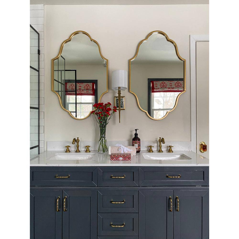 Aged Brass and White Silk 1-Light Wall Sconce