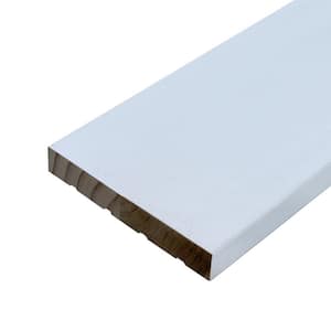 11/16 in. D x 4-9/16 in. W x 81-11/16 in. L Oal Primed Finger Jointed Pine Flat Jamb Moulding
