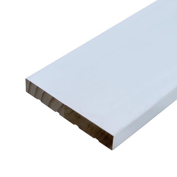 Builders Choice 11/16 in. D x 4-9/16 in. W x 81-11/16 in. L Oal Primed Finger Jointed Pine Flat Jamb Moulding