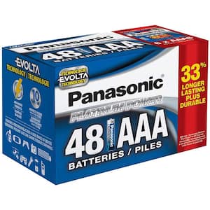 Platinum Power AAA Alkaline Batteries (48-Pack)
